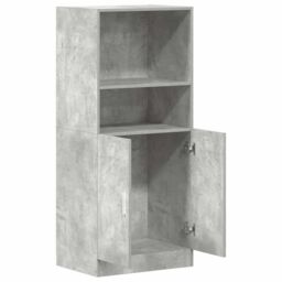 Berkfield Home Kitchen Cabinet Concrete Grey 57x41.5x131.5 cm Engineered Wood - thumbnail 5
