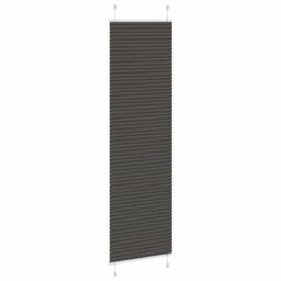Berkfield Home Pleated Blind Black 65x200 cm Fabric Width 64.4 cm Polyester - thumbnail 4