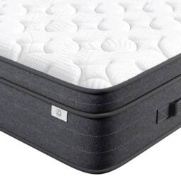 FORGEVIO 5FT King (150x200x26cm) POCKET SPRUNG MATTRESS in White - Size: Cot