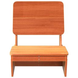 Berkfield Home Garden Chairs 2 pcs Wax Brown 60x64x70.5 cm Solid Wood Pine - thumbnail 4