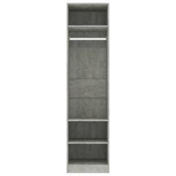 Berkfield Home Wardrobe Concrete Grey 50x50x200 cm Engineered Wood - Size: 50 x 50 x 200 cm - thumbnail 5
