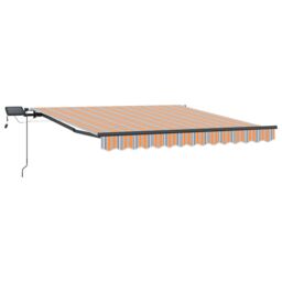 Berkfield Home Manual Retractable Awning with LED Multicolour Stripe 350x250 cm - thumbnail 4