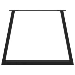 Berkfield Home Dining Table Legs V-Shape 2 pcs Black 90x(72-73.3) cm Steel - thumbnail 5