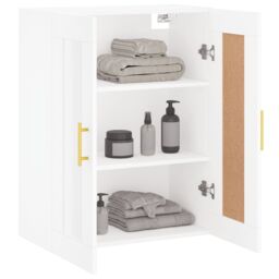 Berkfield Home Wall Mounted Cabinet White 69.5x34x90 cm Engineered Wood - thumbnail 5