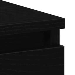 Berkfield Home Desk Black Oak 90x45x76 cm Engineered Wood - Size: 90 x 45 x 76 cm - thumbnail 9