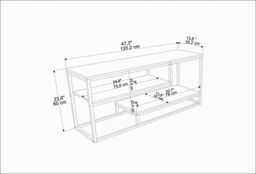 Decorotika Lorin TV Stand TV Unit for TVs up to 55 inch in White - thumbnail 6