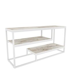 Decorotika Lorin TV Stand TV Unit for TVs up to 55 inch in White - thumbnail 4