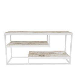 Decorotika Lorin TV Stand TV Unit for TVs up to 55 inch in White - thumbnail 3
