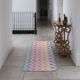 Benjamin Tate Design Freehand Horizontal Zigzag & Chevron Stripes Runner Rug in Natural - Size: 67 cm x 230 cm - thumbnail 3