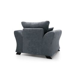 Abakus Direct Farrow Crushed Chenille Armchair in Dark Grey - thumbnail 5