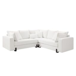 Home Detail Hayley Corner Sofa in White - Size: Large - thumbnail 3