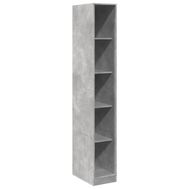 Berkfield Home Wardrobe Concrete Grey 30x50x200 cm Engineered Wood - Size: 30 x 50 x 200 cm - image 1