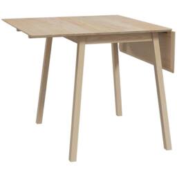 STILVORA Dining Table with Drop Leaf Pine Structure in Natural - thumbnail 5
