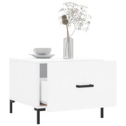Berkfield Home Coffee Table White 50x50x40 cm Engineered Wood - Size: 50 x 50 x 40 cm - thumbnail 4