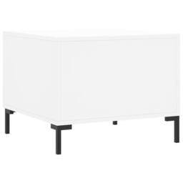 Berkfield Home Coffee Table White 50x50x40 cm Engineered Wood - Size: 50 x 50 x 40 cm - thumbnail 8