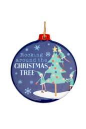 KDMD Rocking Around the Christmas Tree Ceramic 5 Pack in Blue - thumbnail 2