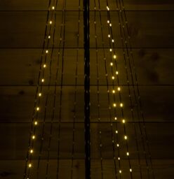 Samuel Alexander Light up Christmas Pyramid Cone Tree with 308 White & Warm White LEDs - thumbnail 5