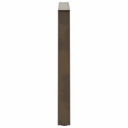Berkfield Home Dining Table Legs V-Shape 2 pcs Natural Steel 100x(72-73.3) cm Steel in Brown - thumbnail 6