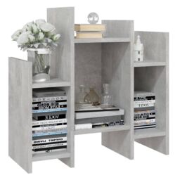 Berkfield Home Side Cabinet Concrete Grey 60x26x60 cm Engineered Wood - Size: 60 x 26 x 60 cm - thumbnail 4