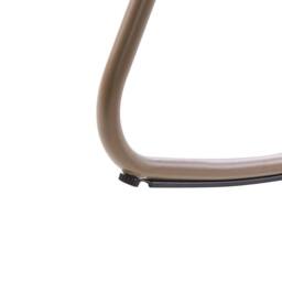 Wyld and Coco Taupe Aluminium Slatted Garden Rocking Chair - Modern Outdoor Armchair in Beige - thumbnail 7