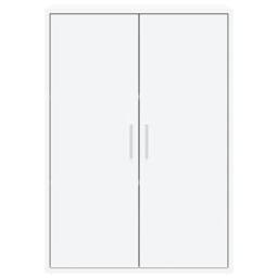 Berkfield Home Sideboard White 60x31x84 cm Engineered Wood - Size: 60 x 31 x 84 cm - thumbnail 5