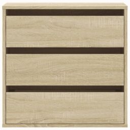 Berkfield Home Corner Chest of Drawers Sonoma Oak 60x41x58 cm Engineered Wood in Brown - Size: 60 x 41 x 58 cm - thumbnail 4