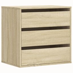 Berkfield Home Corner Chest of Drawers Sonoma Oak 60x41x58 cm Engineered Wood in Brown - Size: 60 x 41 x 58 cm - thumbnail 2