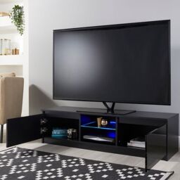 Moderna Modern Black 140cm Gloss TV Stand for 42-65 Inch TV - thumbnail 2