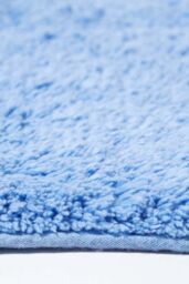 Homescapes Spa Supreme Luxury Bath Mat & Pedestal Set in Blue - thumbnail 5