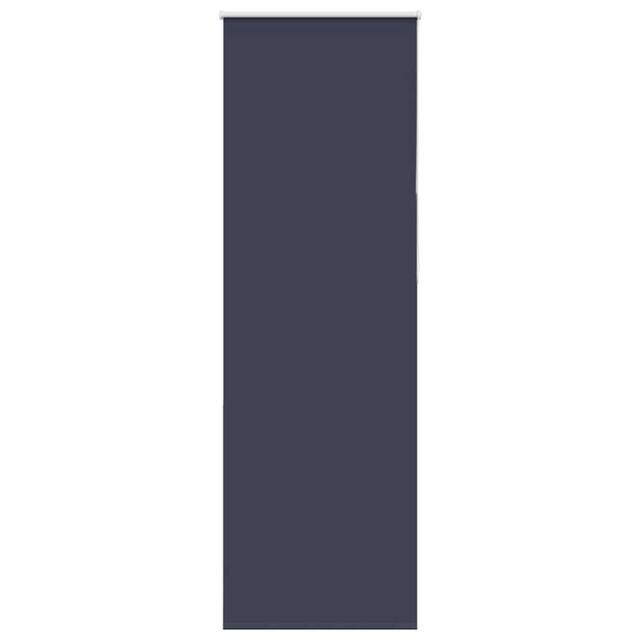 Berkfield Home Roller Blind Blackout Marine 85x210 cm Fabric Width 80.7 cm Polyester in Navy - image 1