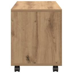 Berkfield Home vidaXL¬†Rolling¬†Cabinet¬†Artisian Oak 72x33x42.5 cm Engineered Wood in Brown - thumbnail 6