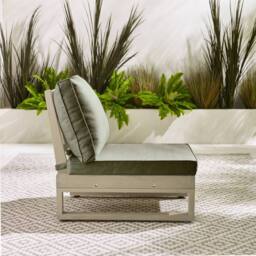 FurnitureboxUK 2x Brisa Wood Garden Chairs Set in Off-White - thumbnail 5