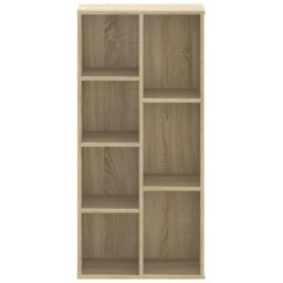 Berkfield Home Bookcase Sonoma Oak 50x25x105 cm Engineered Wood in Brown - Size: 50 x 25 x 105 cm - thumbnail 4