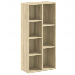 Berkfield Home Bookcase Sonoma Oak 50x25x105 cm Engineered Wood in Brown - Size: 50 x 25 x 105 cm - thumbnail 2