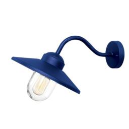 Netlighting Klampenborg 1 Light Outdoor Wall Lantern Navy Blue IP44 - thumbnail 1