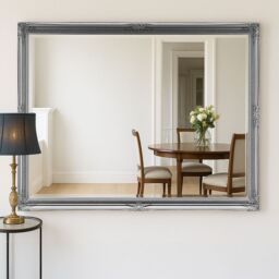 Agenzia 14 Extra Large Antique Silver Ornate Wall Mirror - Size: XL - thumbnail 7