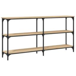 Berkfield Home Console Table Sonoma Oak 150x29x75 cm Engineered Wood in Brown - Size: 150 x 29 x 75 cm
