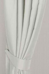 Homescapes Herringbone Curtain Tie Back Pair in Ivory - thumbnail 1