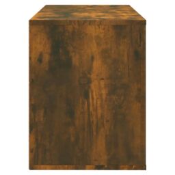Berkfield Home Shoe Cabinet Smoked Oak 80x35x45 cm Engineered Wood in Brown - Size: 80 x 35 x 45 cm - thumbnail 6