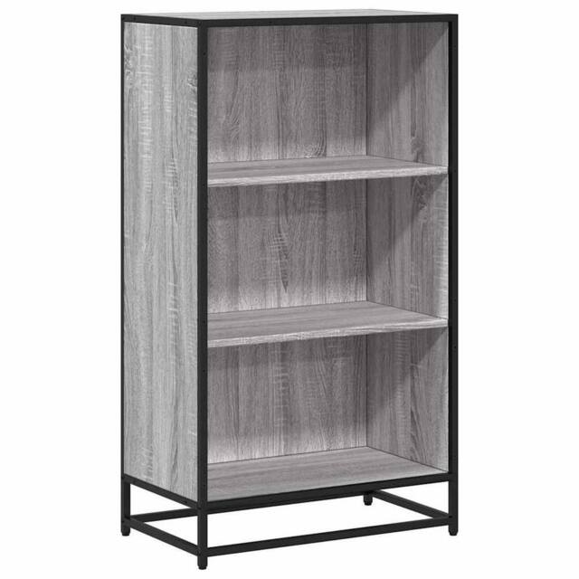 Berkfield Home Book Cabinet Grey Sonoma 60x35x107.5 cm Engineered Wood - image 1
