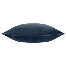 Yard Heavy Chenille Woven Piped Cushion in Navy - Size: 50 cm x 50 cm - thumbnail 3