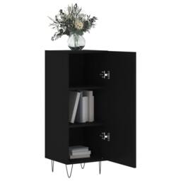 Berkfield Home Sideboard Black 34.5x34x90 cm Engineered Wood - thumbnail 4