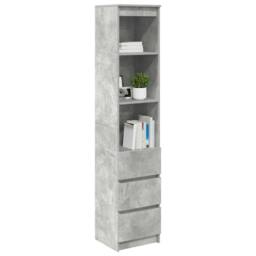 Berkfield Home Highboard Concrete Grey 37.5x35x180 cm Engineered Wood - thumbnail 4
