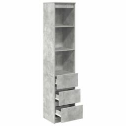 Berkfield Home Highboard Concrete Grey 37.5x35x180 cm Engineered Wood - thumbnail 5