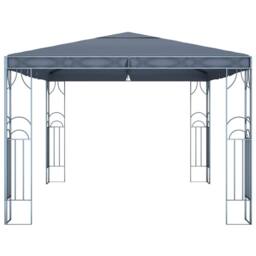 Berkfield Home Gazebo 400x300 cm Anthracite in Charcoal - thumbnail 3