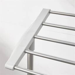 VOGREX Freestanding Stainless Steel Clothes Drying Rack Adjustable 4 Seasons in Grey - thumbnail 4