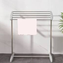 VOGREX Freestanding Stainless Steel Clothes Drying Rack Adjustable 4 Seasons in Grey - thumbnail 6