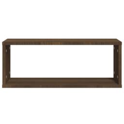 Berkfield Home Wall Cube Shelves 6 pcs Brown Oak 60x15x23 cm Engineered Wood - Size: 60 x 15 x 23 cm - thumbnail 4