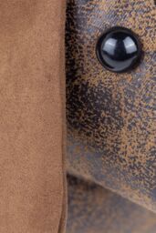 Paoletti Dexter Faux Leather Novelty Door Stop in Brown - thumbnail 4