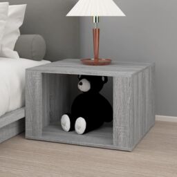 Berkfield Home Bedside Table Grey Sonoma 57x55x36 cm Engineered Wood - Size: 57 x 55 x 36 cm - thumbnail 3